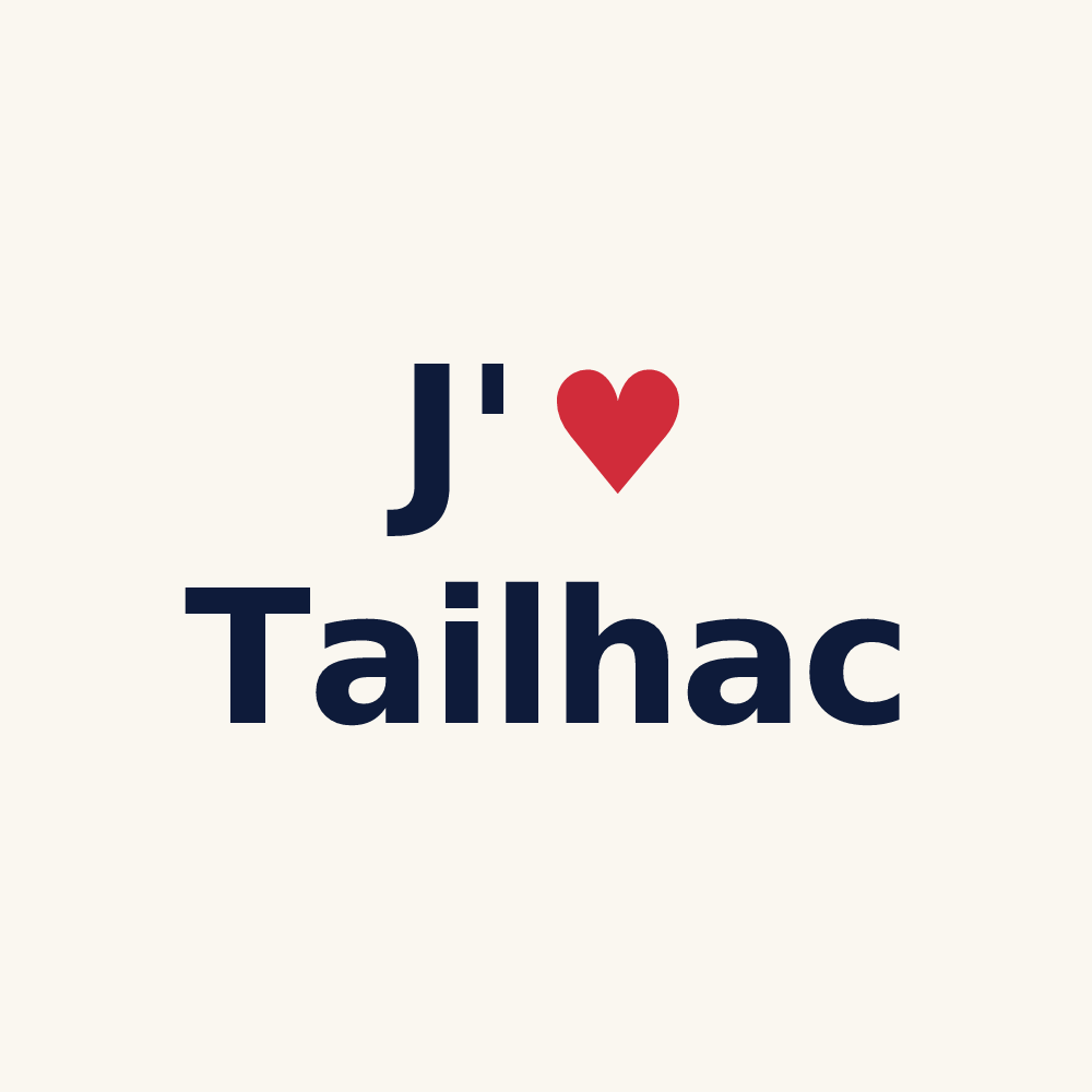 Tasse personnalisée Tailhac — design J'aime Tailhac