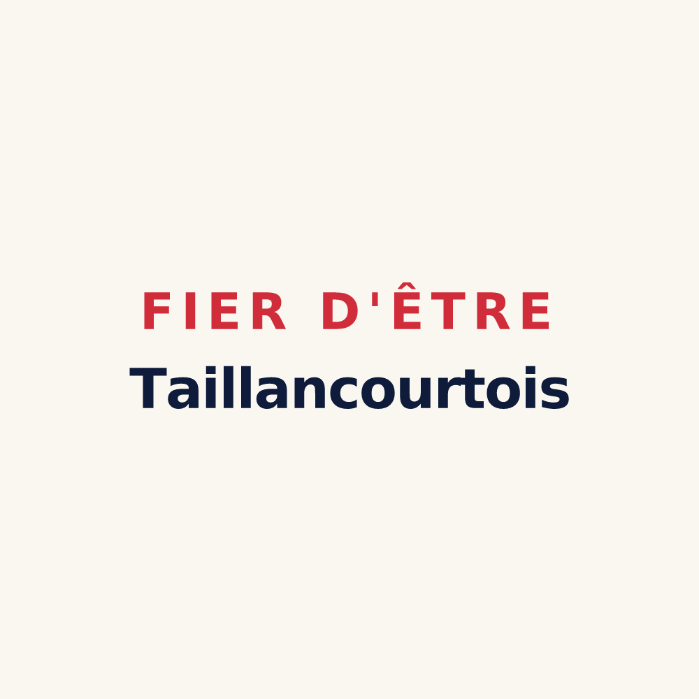 Tasse « Fier d'être Taillancourtois » — design pour Taillancourt