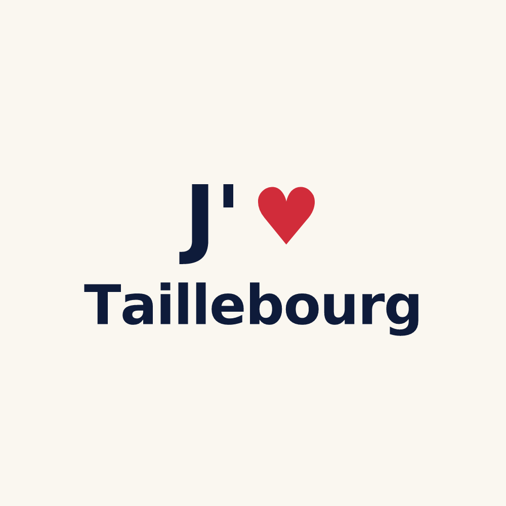 Tasse personnalisée Taillebourg — design J'aime Taillebourg