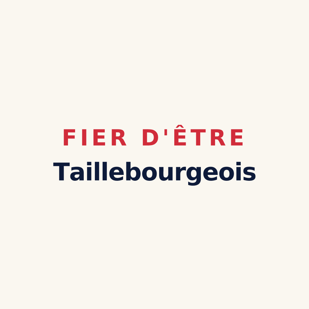 Tasse « Fier d'être Taillebourgeois » — design pour Taillebourg