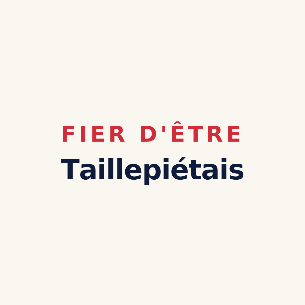 Tasse « Fier d'être Taillepiétais » — design pour Taillepied