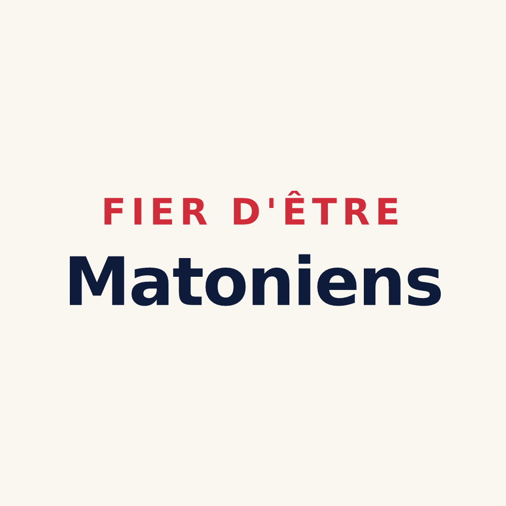 Tasse « Fier d'être Matoniens » — design pour Taillette