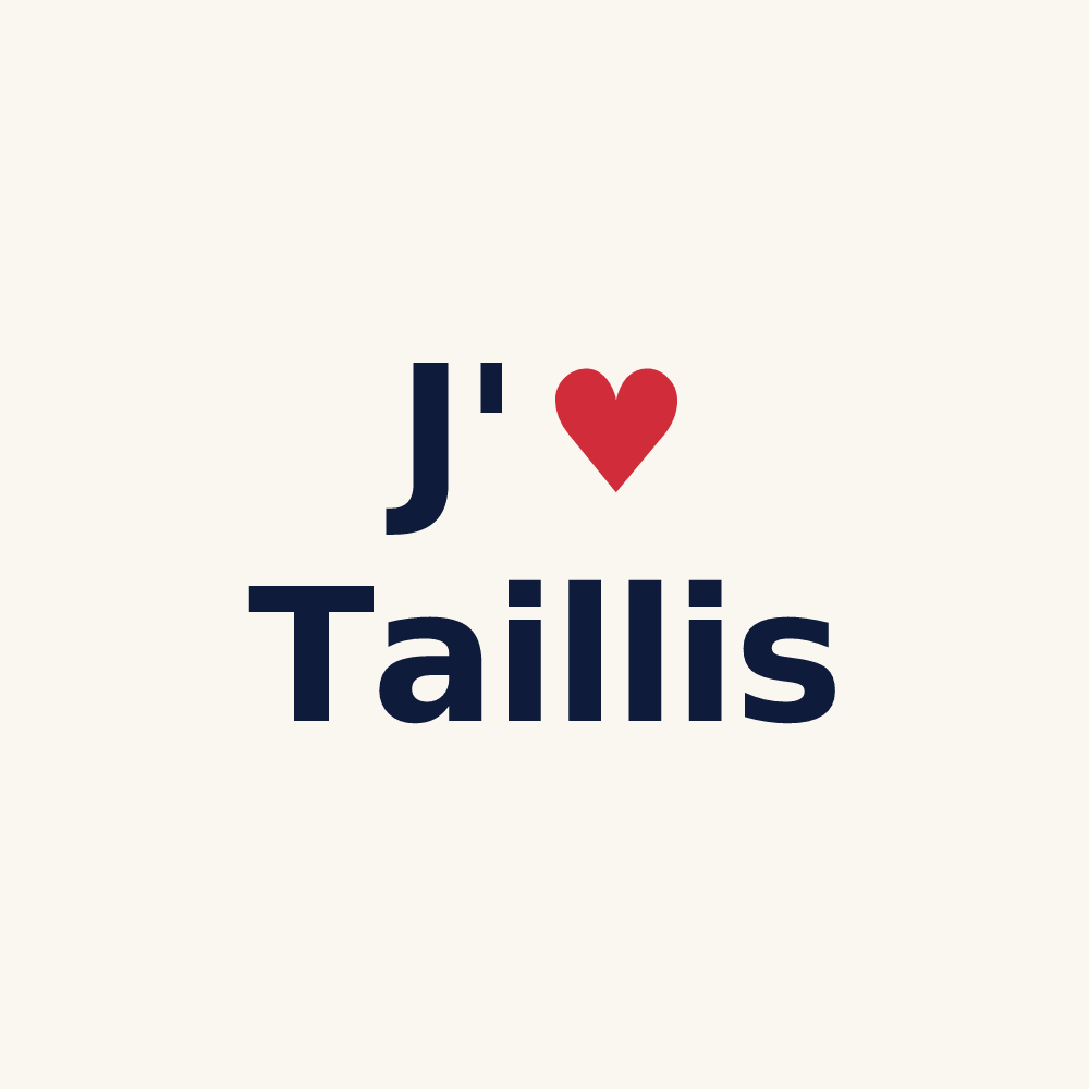 Tasse personnalisée Taillis — design J'aime Taillis