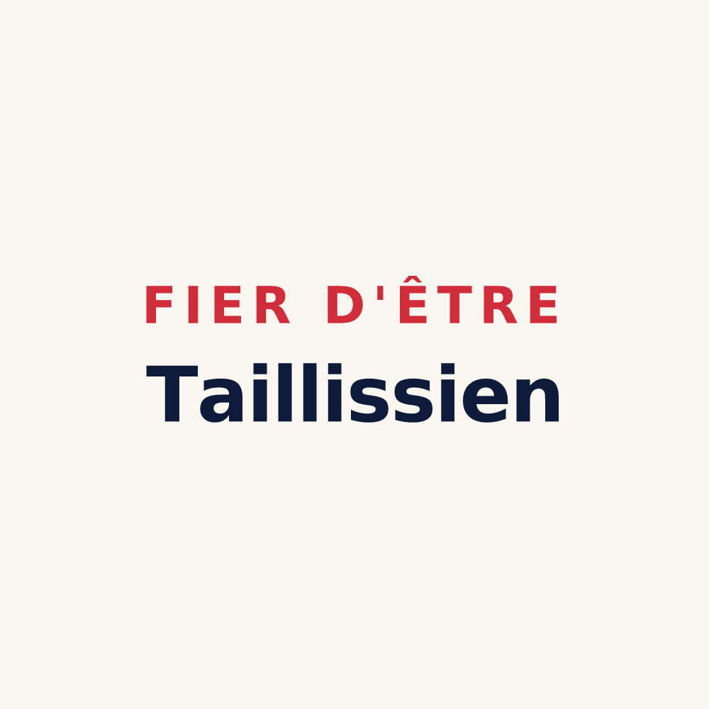 Tasse « Fier d'être Taillissien » — design pour Taillis