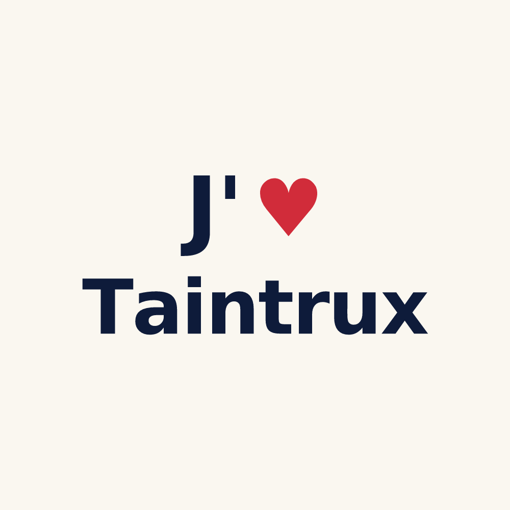 Tasse personnalisée Taintrux — design J'aime Taintrux