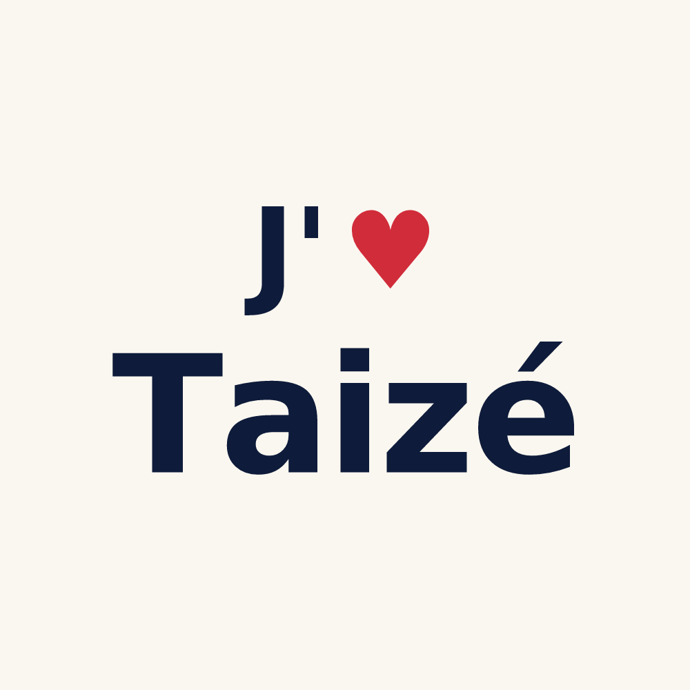 Tasse personnalisée Taizé — design « J'aime Taizé » imprimé sur la tasse