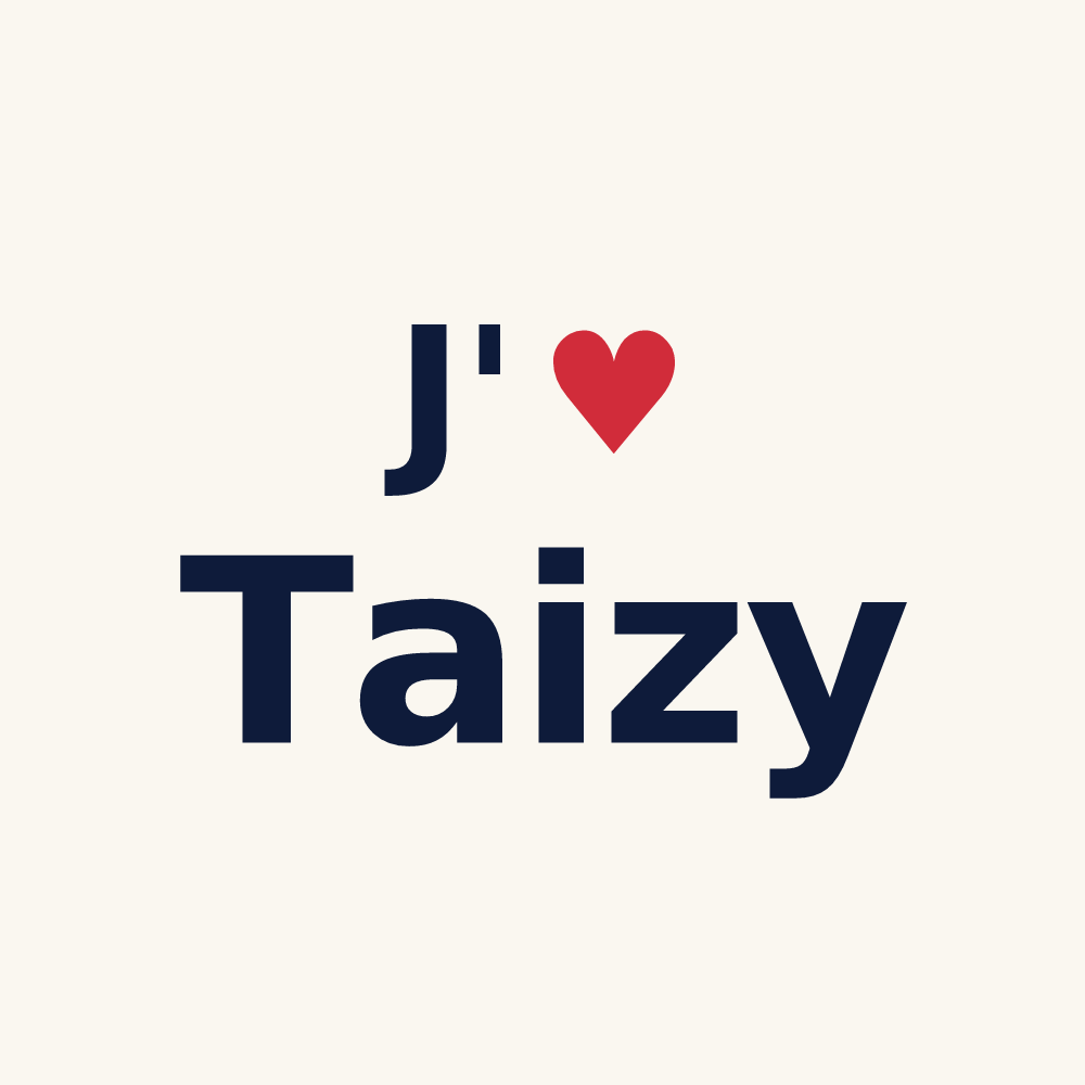 Tasse personnalisée Taizy — design J'aime Taizy