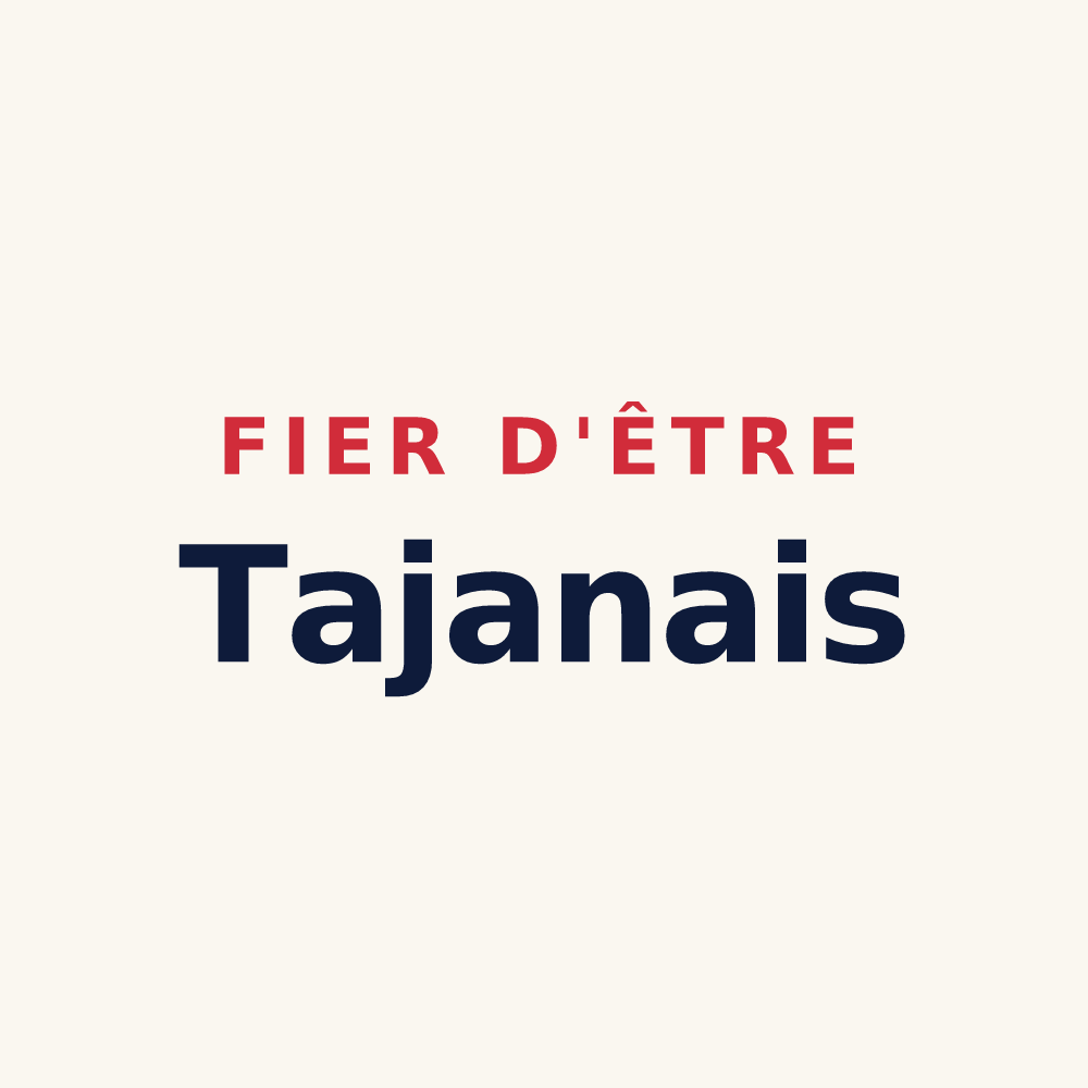 Tasse « Fier d'être Tajanais » — design pour Tajan