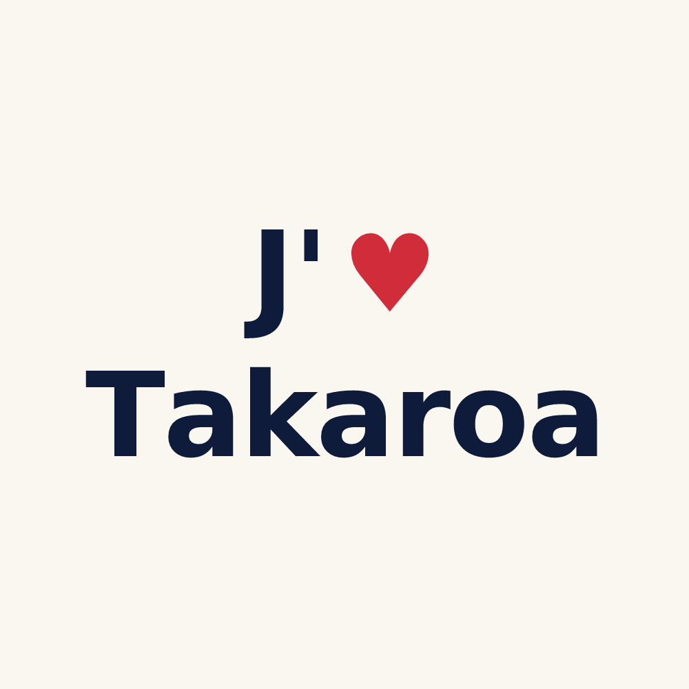 Tasse personnalisée Takaroa — design J'aime Takaroa