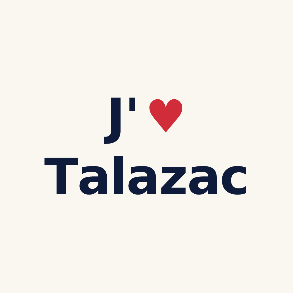 Tasse personnalisée Talazac — design J'aime Talazac