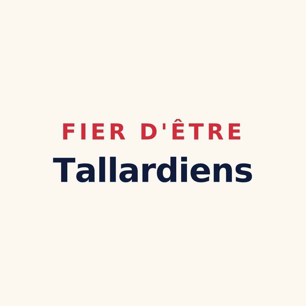 Tasse « Fier d'être Tallardiens » — design pour Tallard