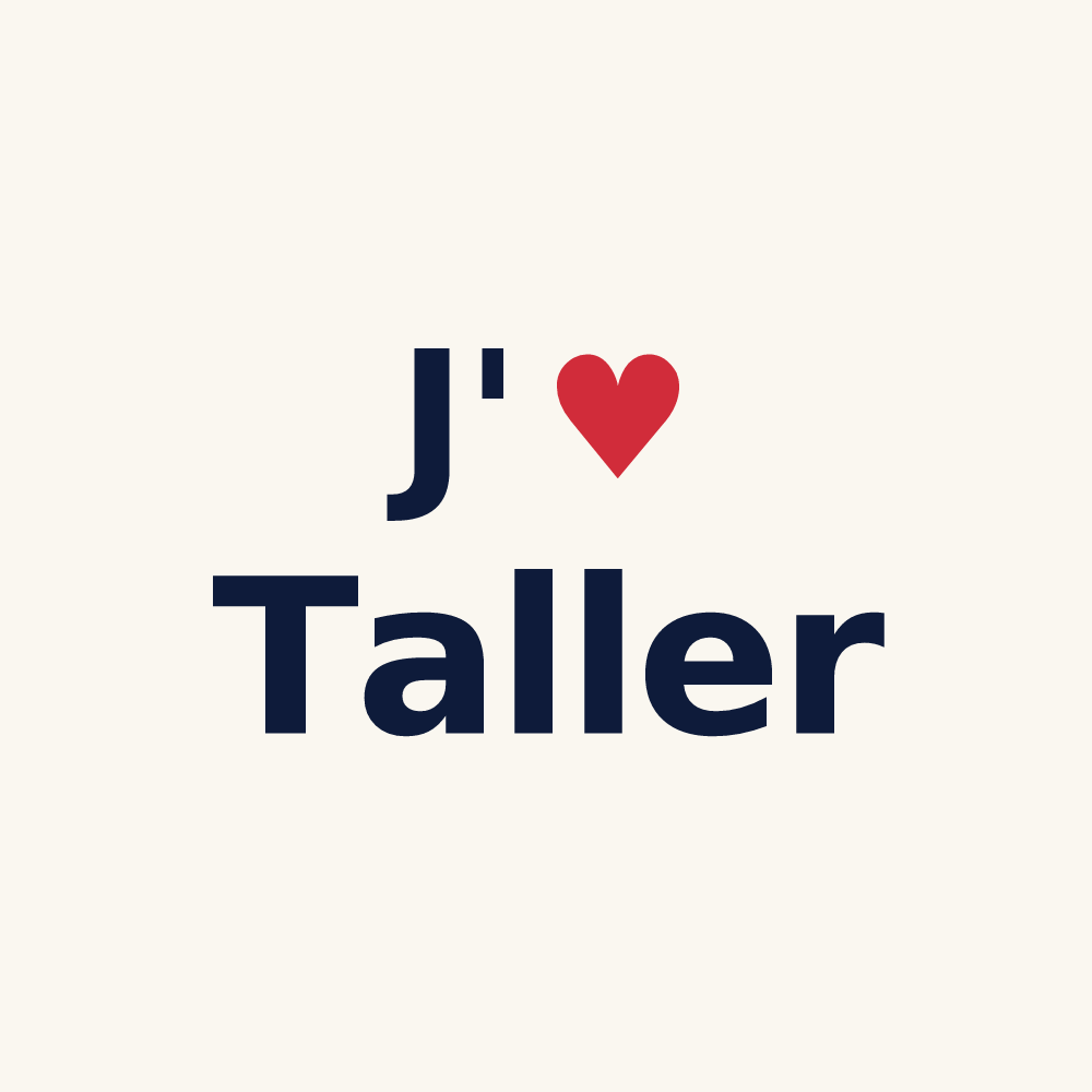Tasse personnalisée Taller — design J'aime Taller