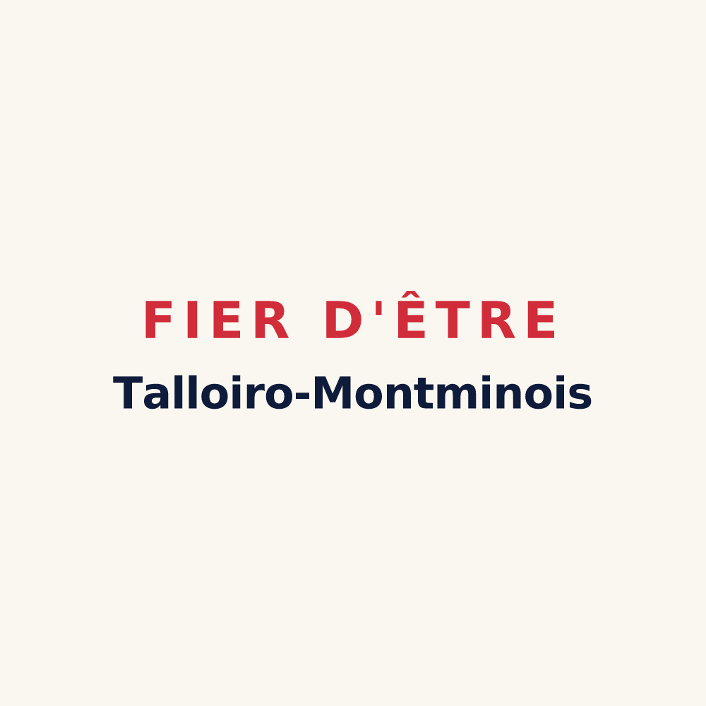 Tasse « Fier d'être Talloiro-Montminois » — design pour Talloires-Montmin