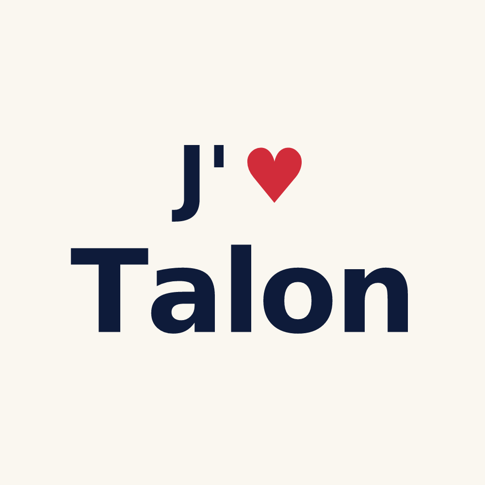 Tasse personnalisée Talon — design J'aime Talon