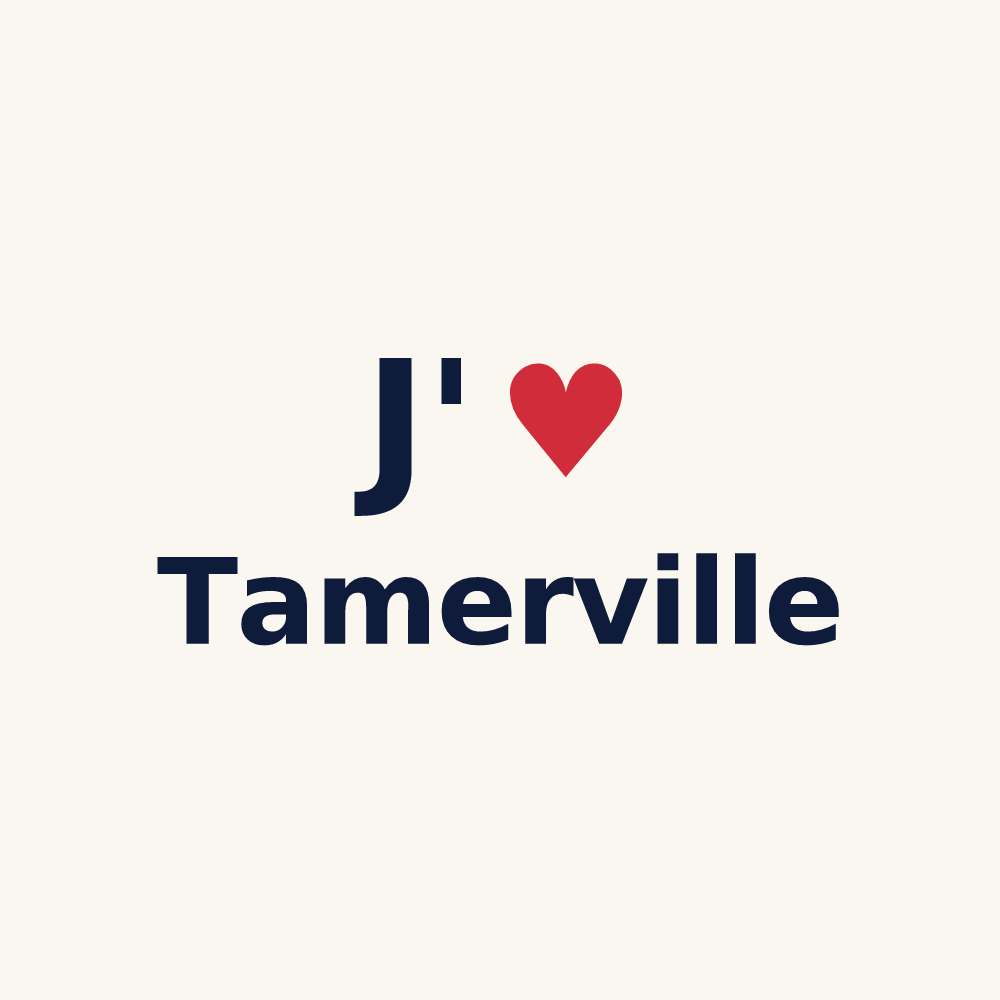 Tasse personnalisée Tamerville — design J'aime Tamerville