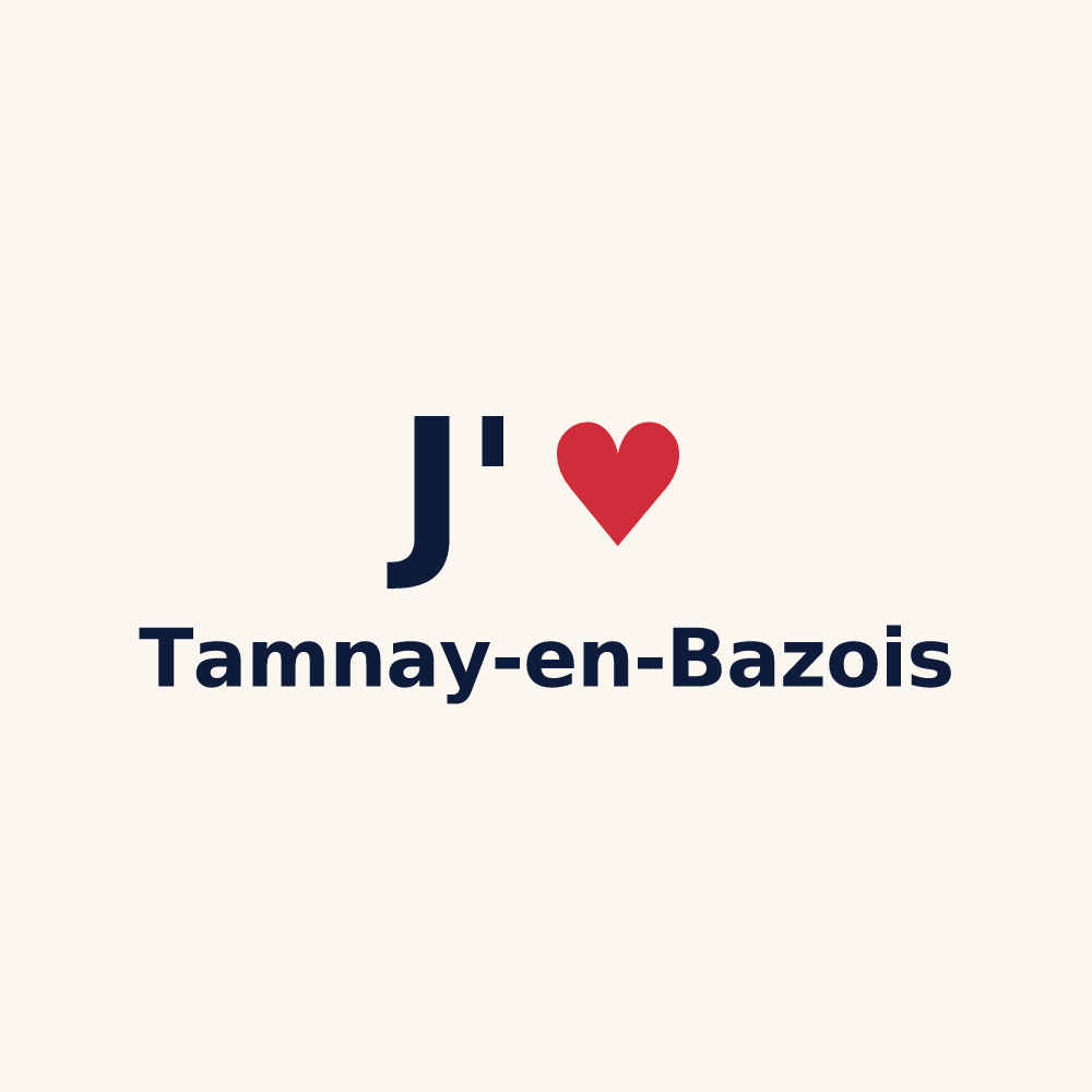 Tasse personnalisée Tamnay-en-Bazois — design J'aime Tamnay-en-Bazois