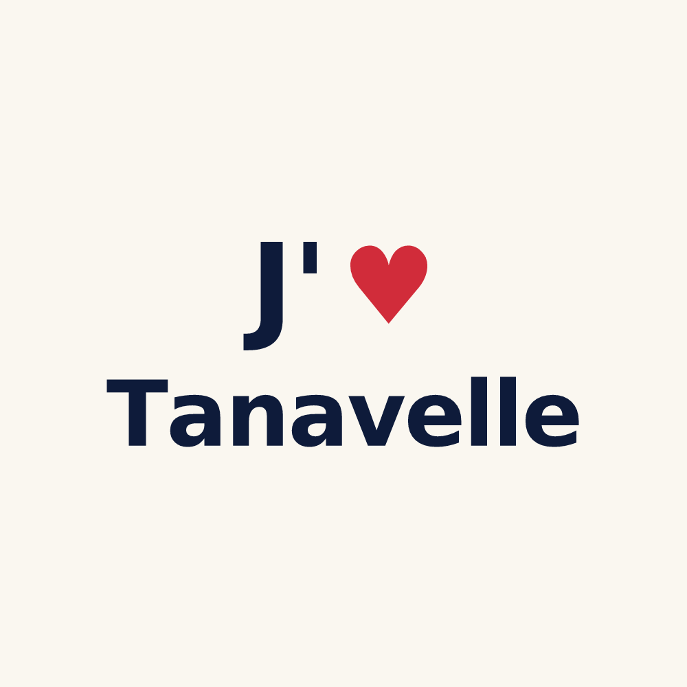 Tasse personnalisée Tanavelle — design J'aime Tanavelle