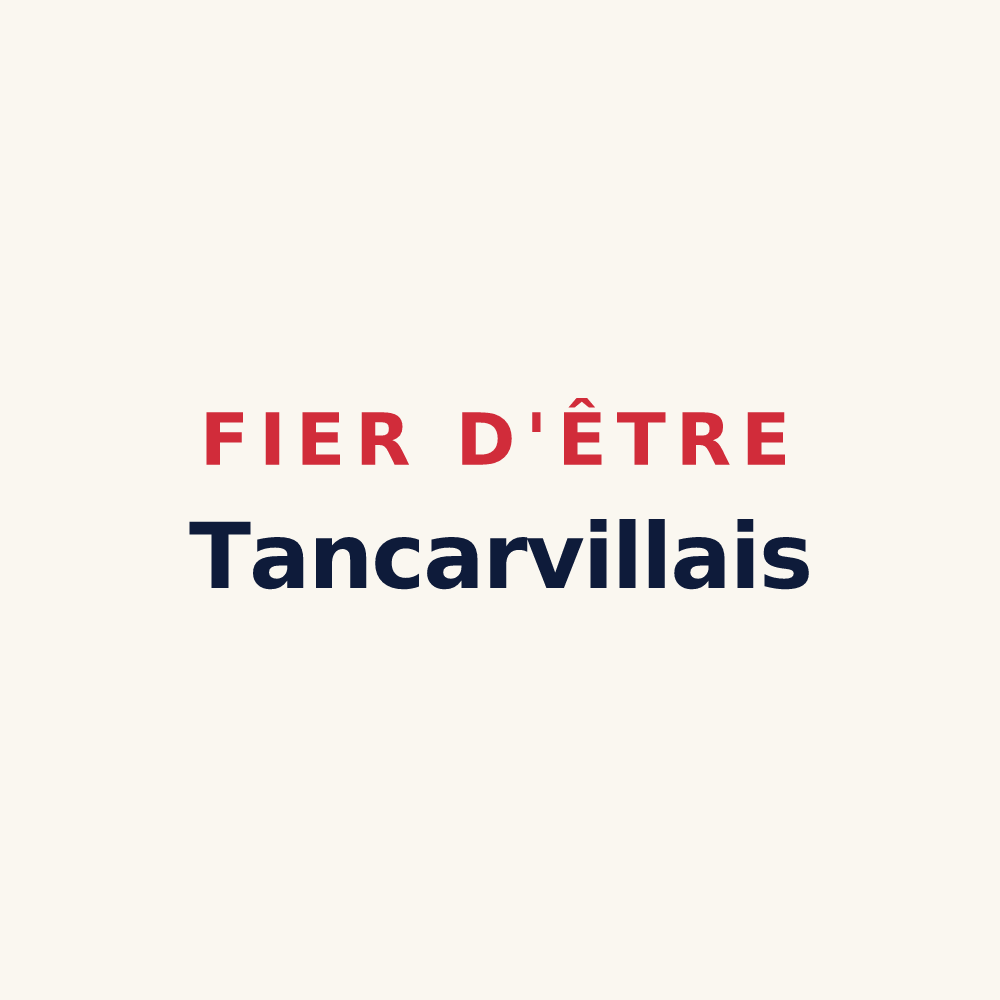 Tasse « Fier d'être Tancarvillais » — design pour Tancarville