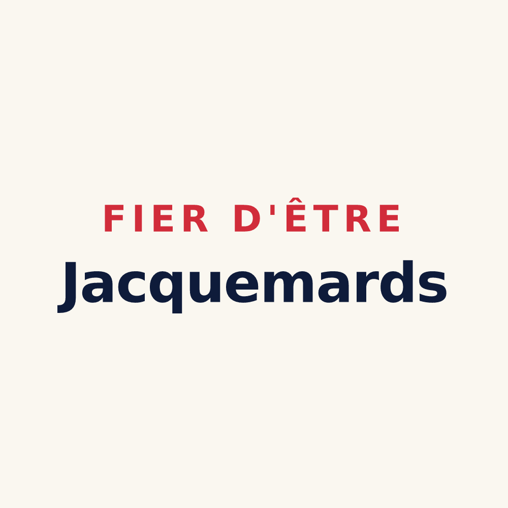 Tasse « Fier d'être Jacquemards » — design pour Taninges