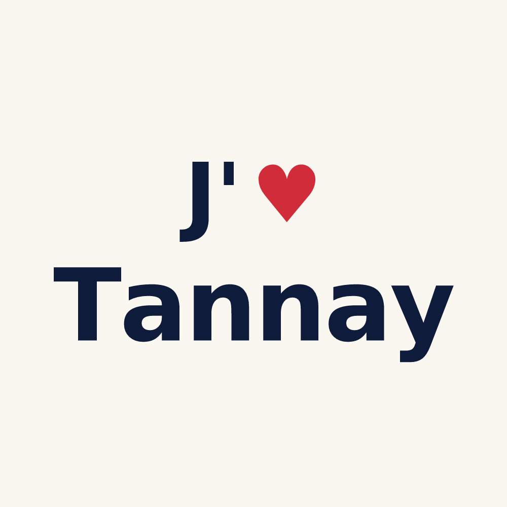 Tasse personnalisée Tannay — design J'aime Tannay