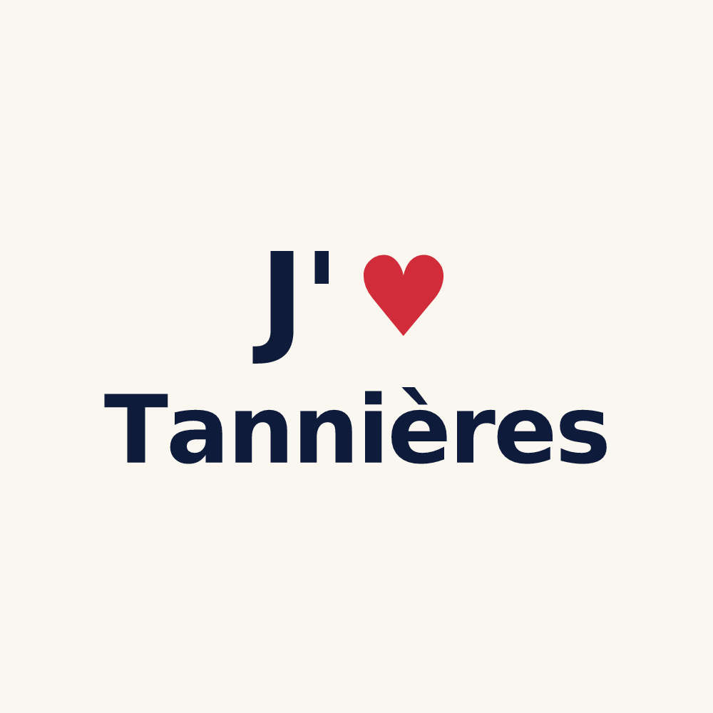 Tasse personnalisée Tannières — design J'aime Tannières