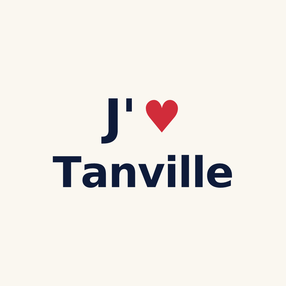 Tasse personnalisée Tanville — design J'aime Tanville