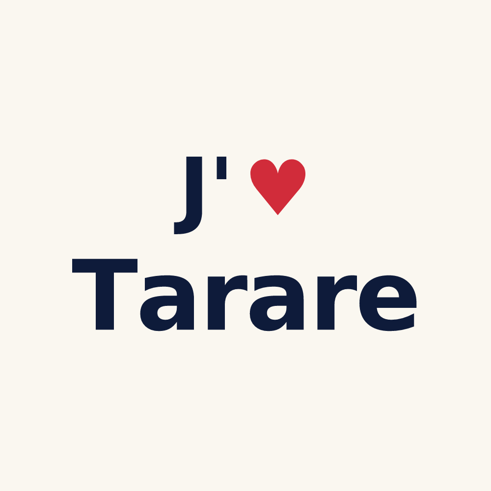 Tasse personnalisée Tarare — design J'aime Tarare