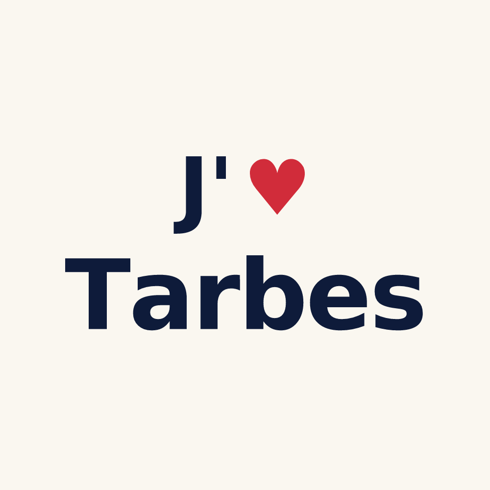 Tasse personnalisée Tarbes — design J'aime Tarbes