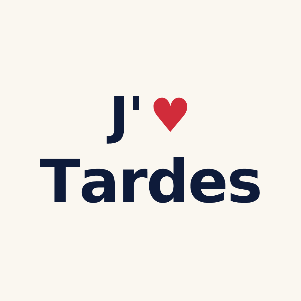 Tasse personnalisée Tardes — design J'aime Tardes