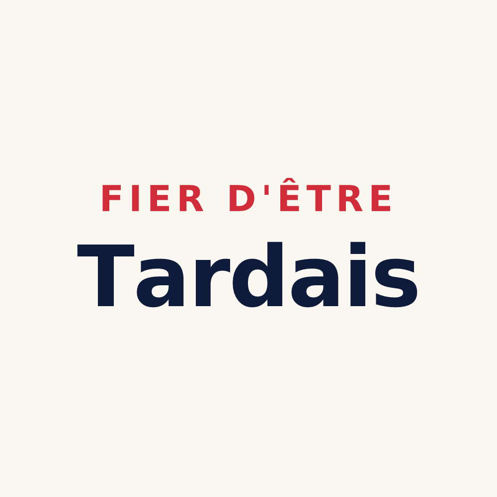 Tasse « Fier d'être Tardais » — design pour Tardes