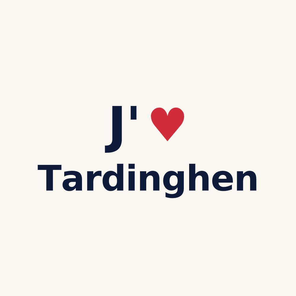 Tasse personnalisée Tardinghen — design « J'aime Tardinghen » imprimé sur la tasse