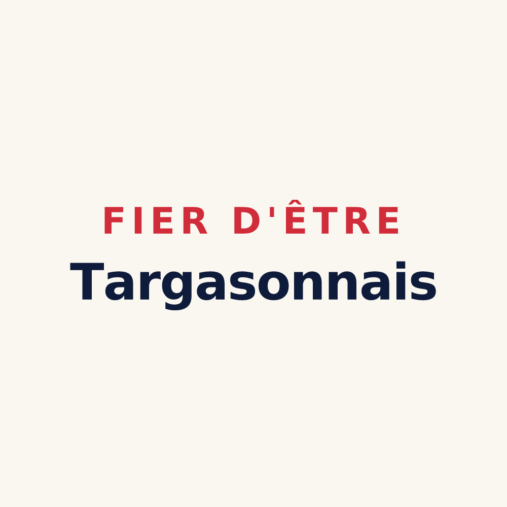 Tasse « Fier d'être Targasonnais » — design pour Targasonne