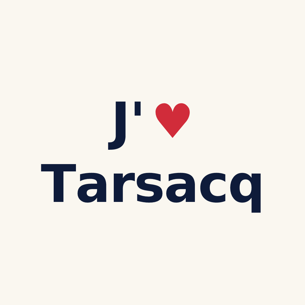 Tasse personnalisée Tarsacq — design J'aime Tarsacq