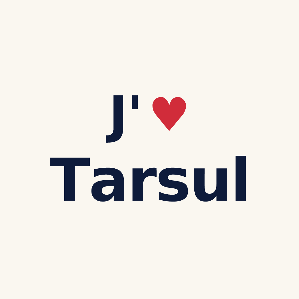 Tasse personnalisée Tarsul — design J'aime Tarsul