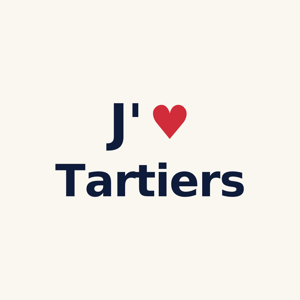 Tasse personnalisée Tartiers — design J'aime Tartiers