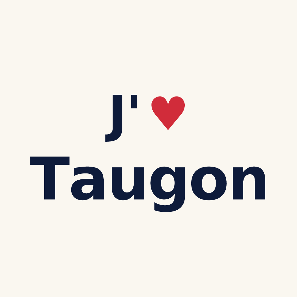 Tasse personnalisée Taugon — design J'aime Taugon