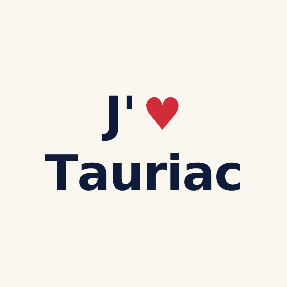 Tasse personnalisée Tauriac — design J'aime Tauriac