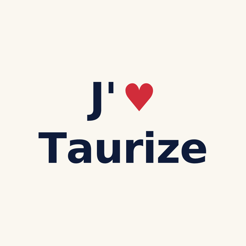 Tasse personnalisée Taurize — design J'aime Taurize