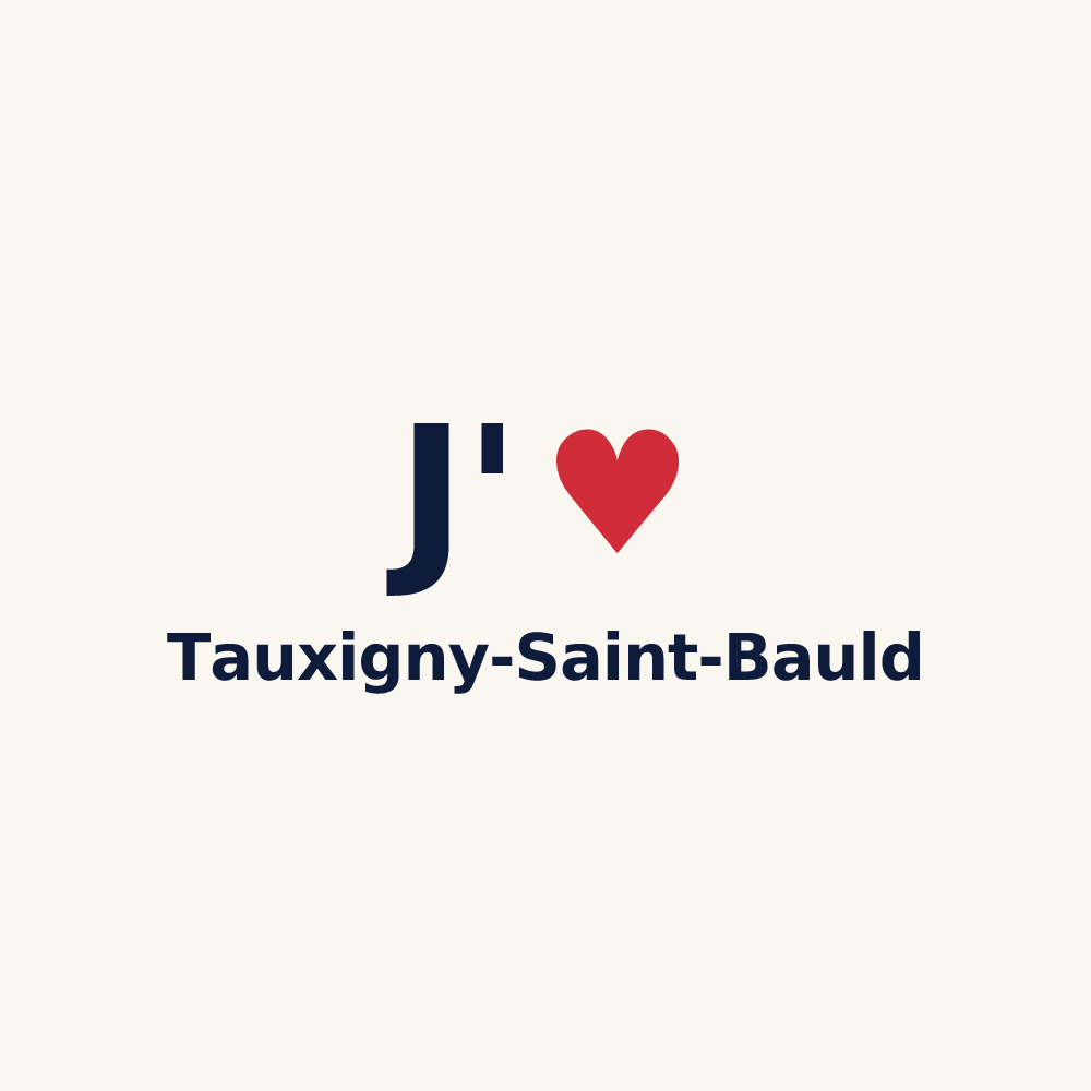 Tasse personnalisée Tauxigny-Saint-Bauld — design J'aime Tauxigny-Saint-Bauld