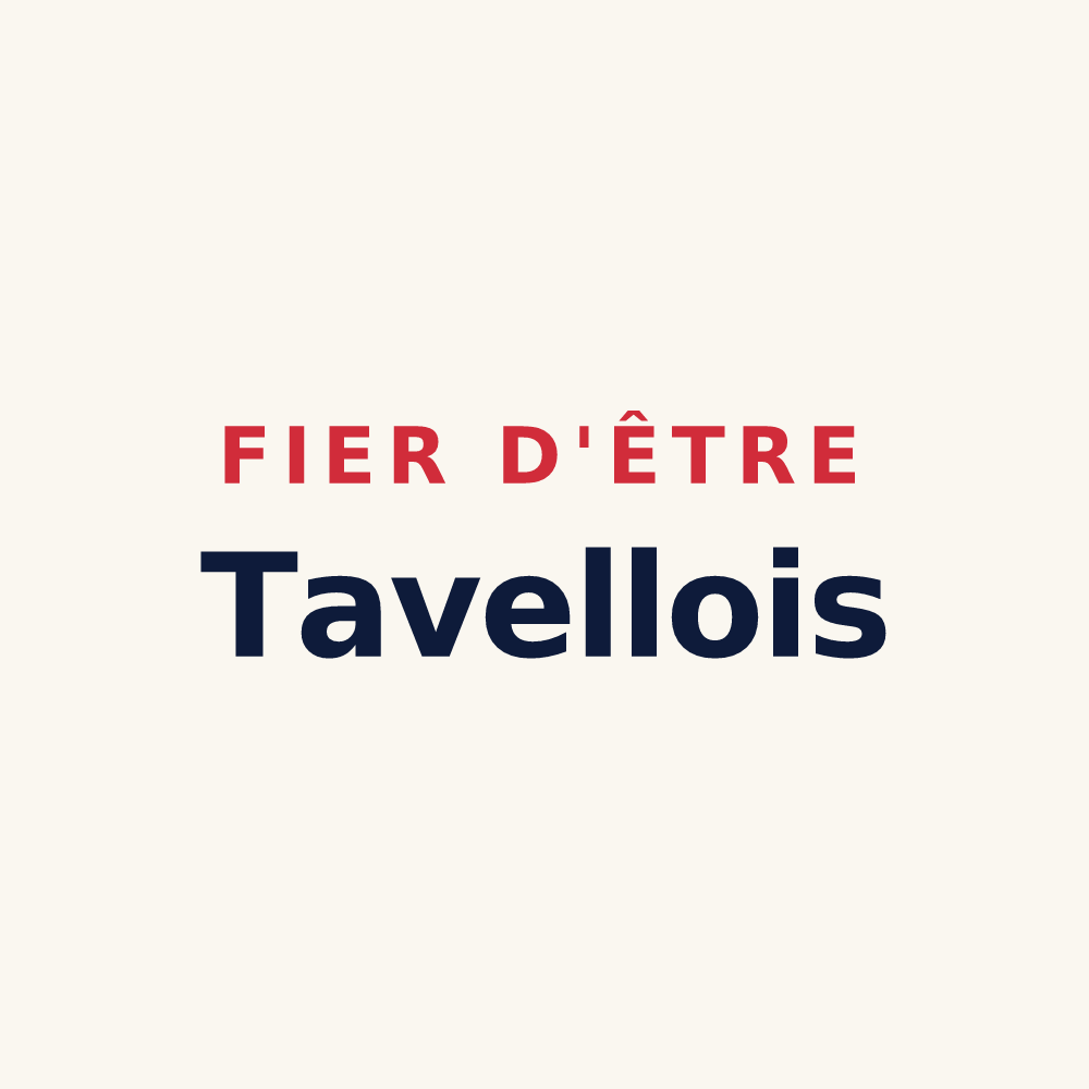 Tasse « Fier d'être Tavellois » — design pour Tavaux
