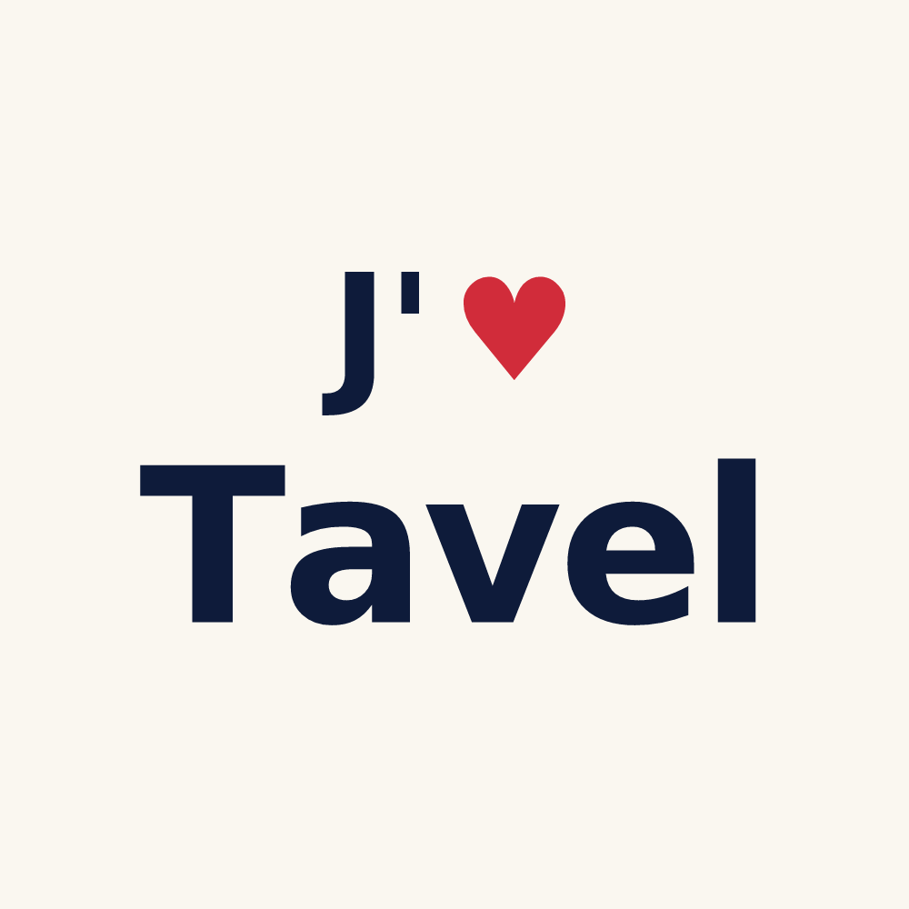 Tasse personnalisée Tavel — design J'aime Tavel
