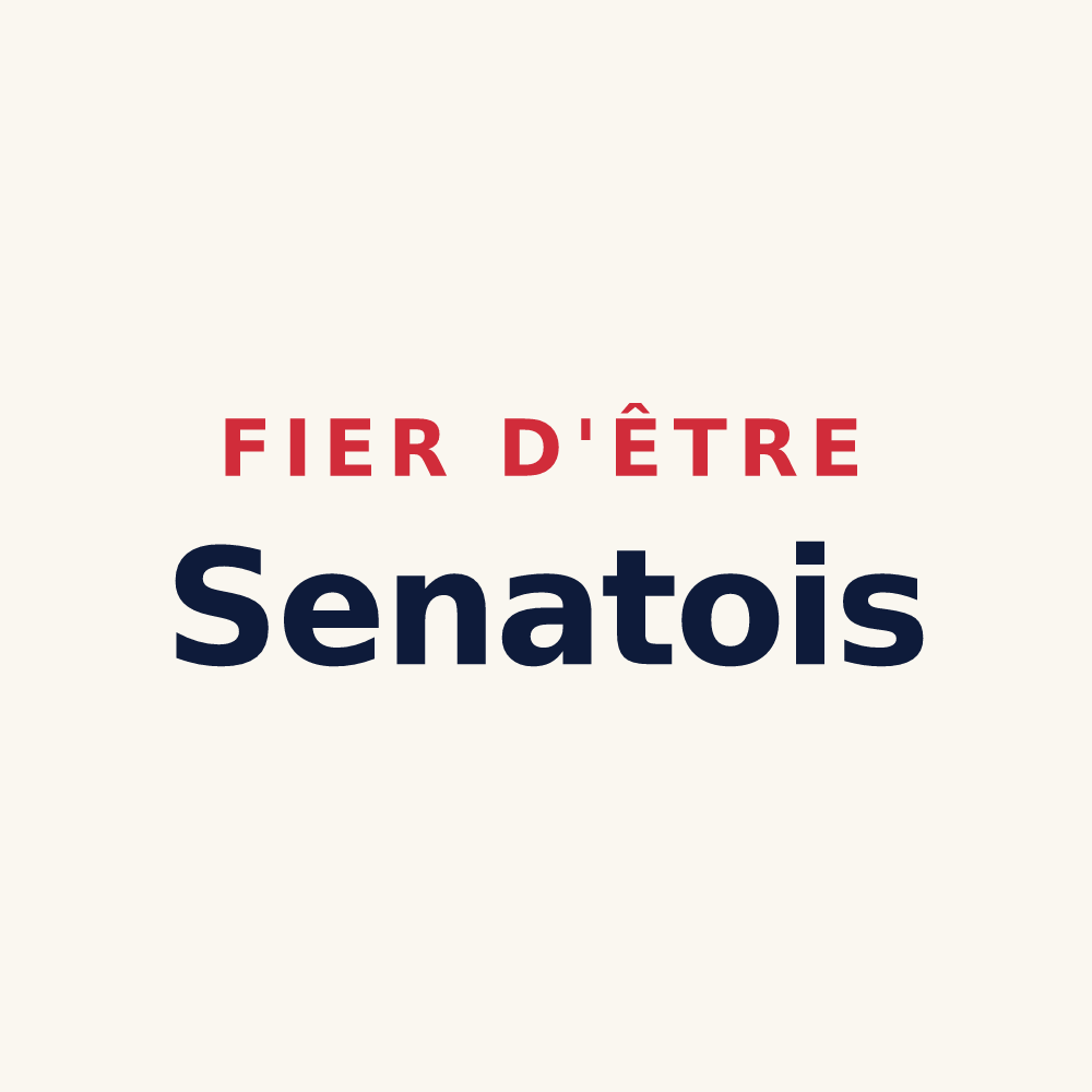Tasse « Fier d'être Senatois » — design pour Taxat-Senat