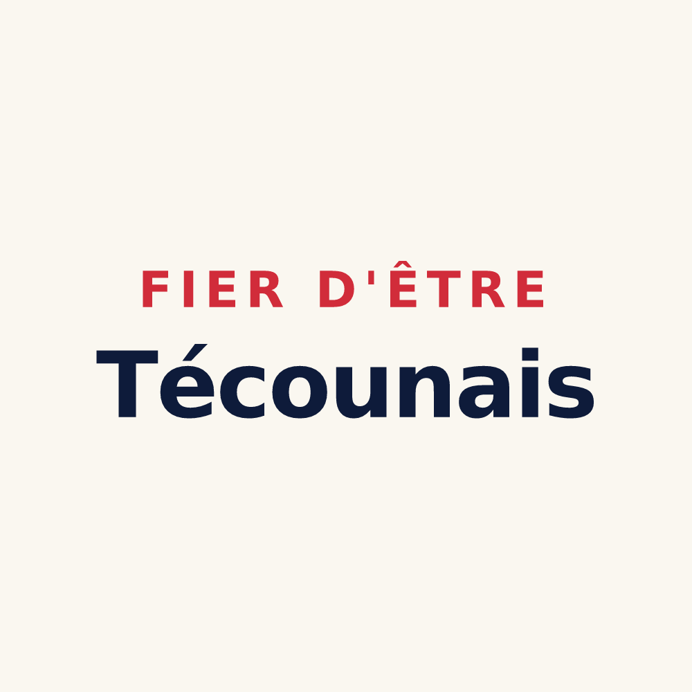 Tasse « Fier d'être Técounais » — design pour Técou