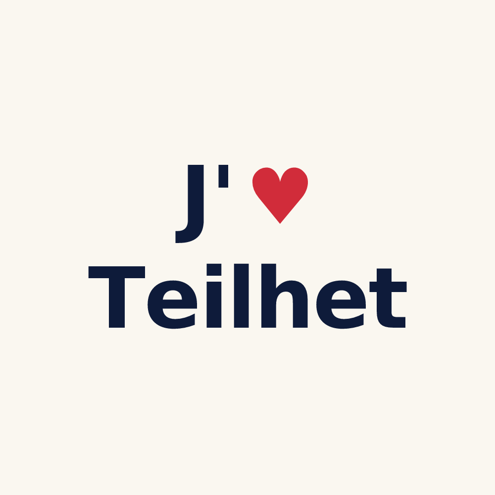 Tasse personnalisée Teilhet — design J'aime Teilhet