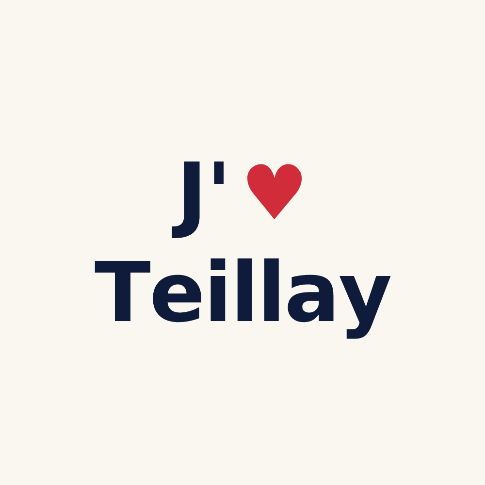 Tasse personnalisée Teillay — design J'aime Teillay