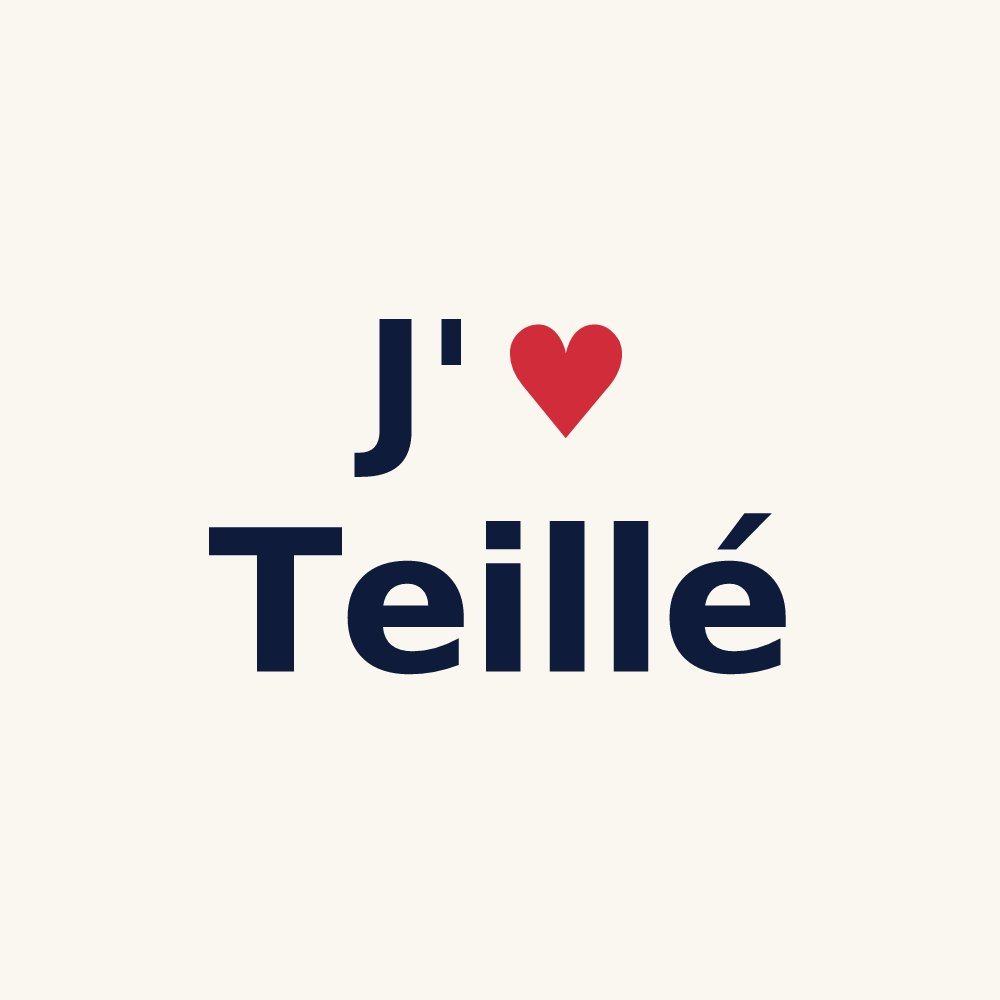 Tasse personnalisée Teillé — design J'aime Teillé