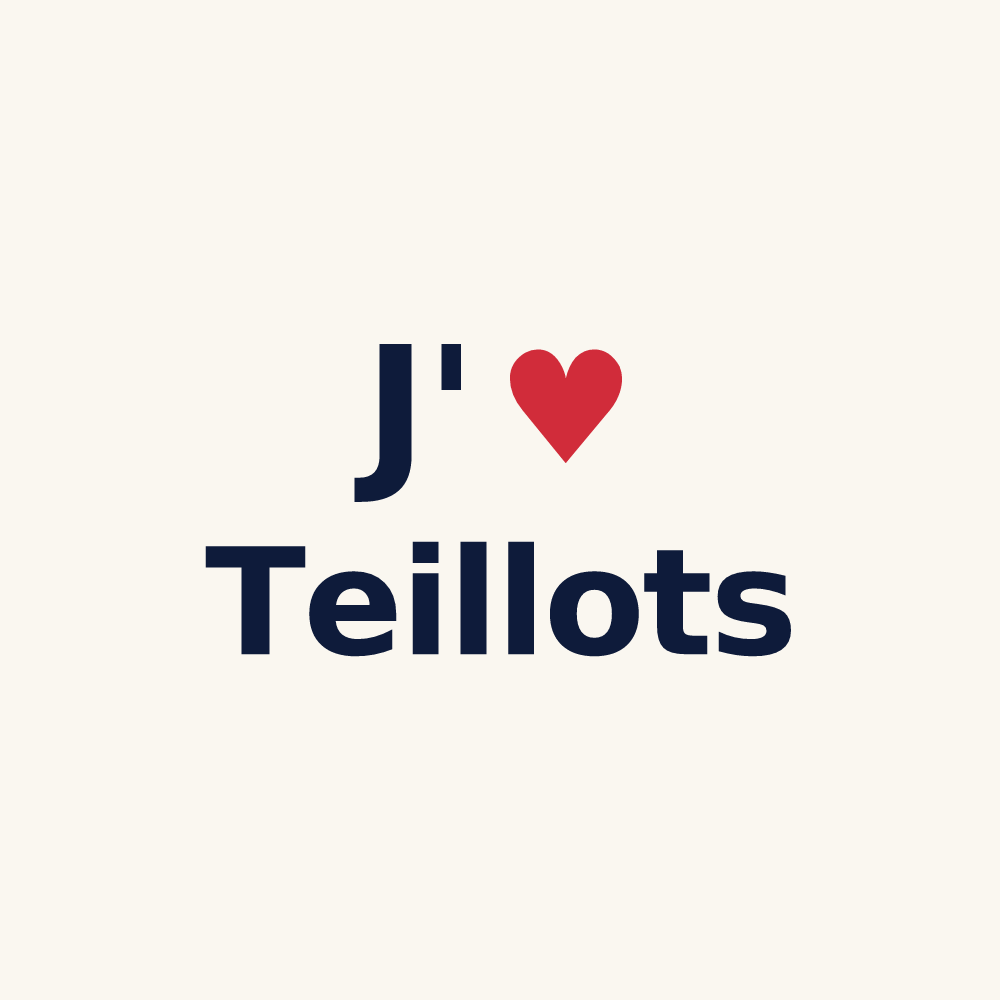 Tasse personnalisée Teillots — design J'aime Teillots