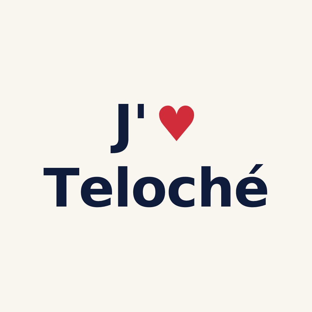 Tasse personnalisée Teloché — design J'aime Teloché