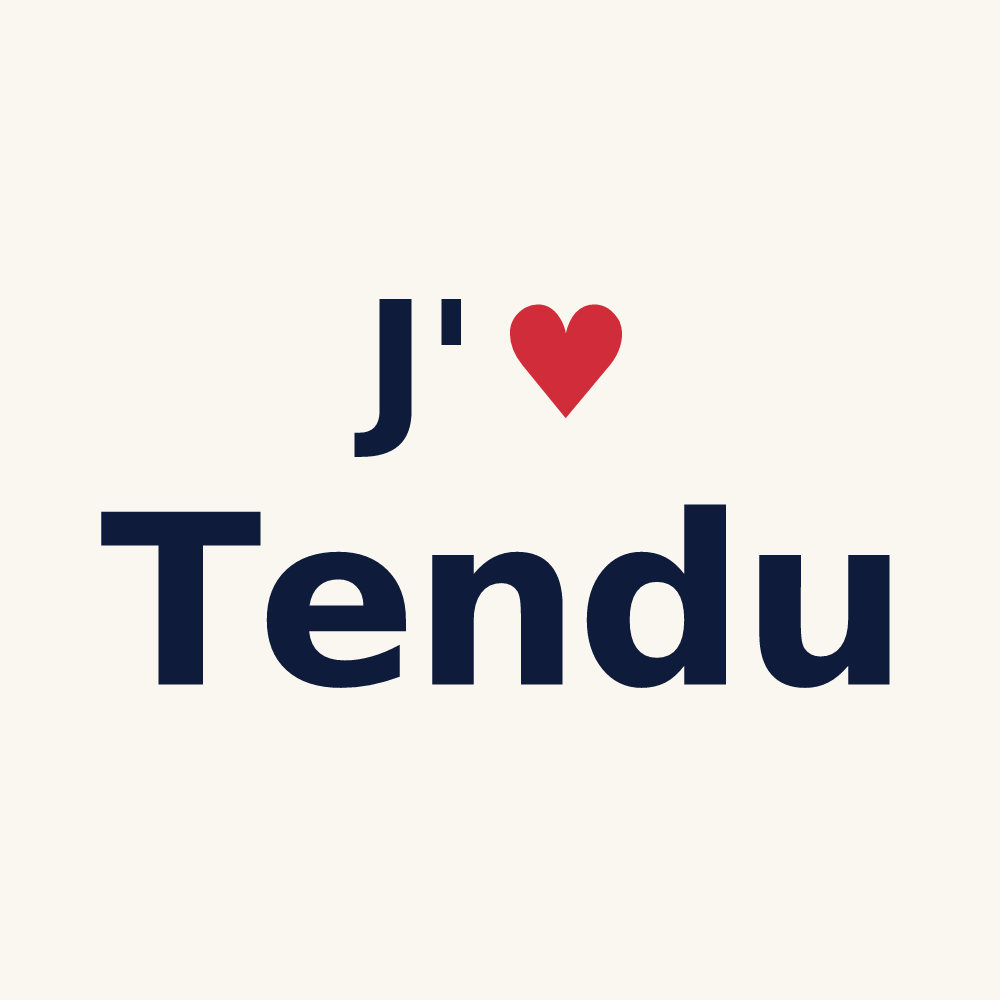 Tasse personnalisée Tendu — design J'aime Tendu