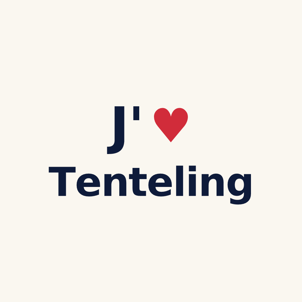 Tasse personnalisée Tenteling — design J'aime Tenteling